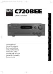 NAD Electronics C720BEE User's Manual