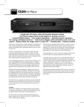 NAD Electronics C520 User's Manual