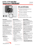 Murphy Temperature SWICHGAGE SPL User's Manual