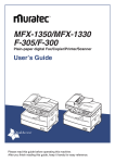 Muratec F-305 User's Manual