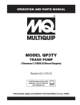 Multiquip QP3TY User's Manual