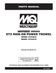 Multiquip STX55J6 User's Manual