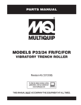 Multiquip P33/24 User's Manual