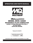 Multiquip Chainsaw MVH-120GH User's Manual