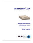 Multi-Tech Systems Modem mt5656zdx User's Manual