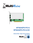 Multi-Tech Systems MT5634ZPX-PCI-U-NV User's Manual