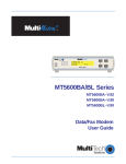 Multi-Tech Systems MT5600BA-V.92 User's Manual