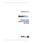 Multi-Tech Systems MT128ZLX-ST User's Manual