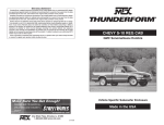 MTX Audio THUNDERFORM User's Manual