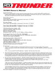 MTX Audio TA7804 User's Manual