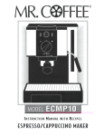 Mr. Coffee ECMP10 User's Manual