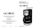 Mr. Coffee CJX21CP User's Manual