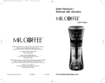 Mr. Coffee BVMC-FM1 User's Manual