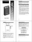 Motorola Lifesyle Plus User's Manual