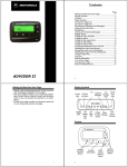 Motorola Advisor II User's Manual