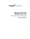 Motion Computing Tablet M1400 User's Manual