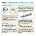 Motion Computing C5v Getting Started Guide