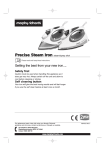 Morphy Richards Precise Steam Iron User's Manual