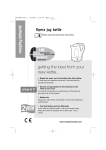 Morphy Richards Opera jug kettle User's Manual