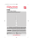 Morphy Richards VC720504MUK User's Manual