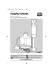 Morphy Richards Blender 4897 User's Manual