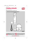 Morphy Richards Blender 48924 User's Manual