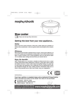 Morphy Richards 48720 User's Manual