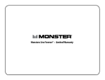 Monster iCable 800 Car Stereo Cable User's Manual