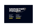 Monster HTS3600MKII User's Manual