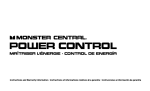 Monster Central PCT 100 MC Starter Kit with Power Control User's Manual