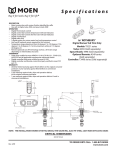 Moen T9221 Series User's Manual