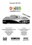 Mitsubishi Dreambox DM 7025 User's Manual