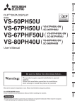 Mitsubishi Electronics somesortoftv VS-67PH50U-SN User's Manual