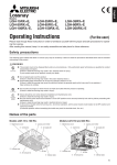 Mitsubishi Electronics LOSSNAY LGH-100RX4-E User's Manual