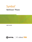 Mitel NETVISION PHONE User's Manual