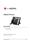 Mitel IP8830 User's Manual