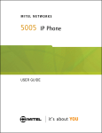 Mitel 5005 User's Manual