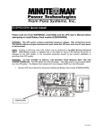 Minuteman UPS EDBP6000RM User's Manual