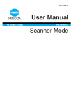 MINOLTA Scanner Mode Use and Maintenance Manual