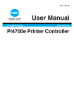 MINOLTA PI4700E Use and Maintenance Manual