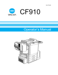 MINOLTA CF910 Use and Maintenance Manual