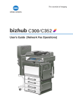 MINOLTA bizhub C300 Use and Maintenance Manual