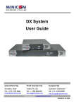 Minicom Advanced Systems DX System User's Manual