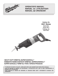 Milwaukee Sries 6521 User's Manual