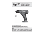 Milwaukee 2601-20 User's Manual