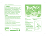 Milton Bradley Topsy Turtle 5844 User's Manual