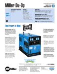 Miller Electric Welder/Generator User's Manual