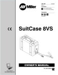 Miller Electric SuitCase 8VS User's Manual