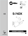 Miller Electric S-74DX User's Manual