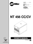 Miller Electric NT 456 CC User's Manual